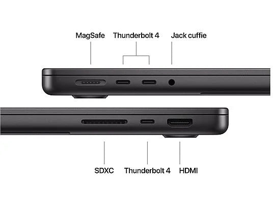 MacBook Pro 14 Chip M4, 14.2'', Ram 16 GB, Memoria 500 GB