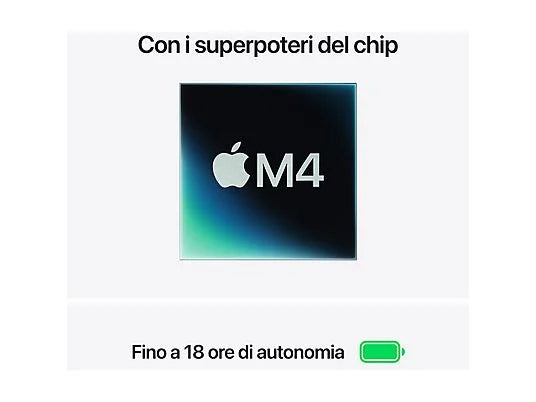 MacBook Air 13 Chip M4 13.6'', Ram 16 GB, Memoria 500 GB