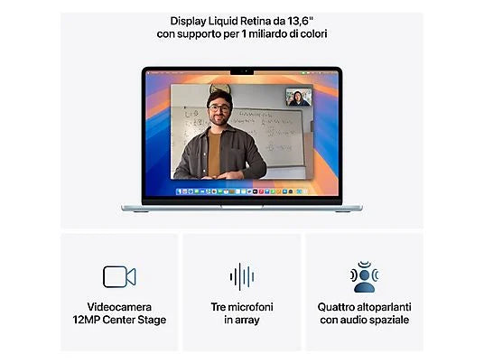 MacBook Air 13 Chip M4 13.6'', Ram 16 GB, Memoria 500 GB