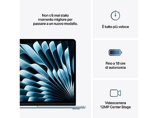 MacBook Air 13 Chip M4 13.6'', Ram 16 GB, Memoria 500 GB